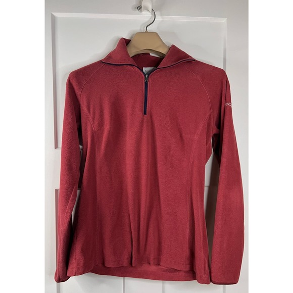 Columbia Jacket Women’s Fleece Mauve 1/4 Zip Size Medium‎ - Picture 1 of 11